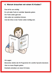 Infos zum KI-Kodex für Leichte Sprache herunterladen