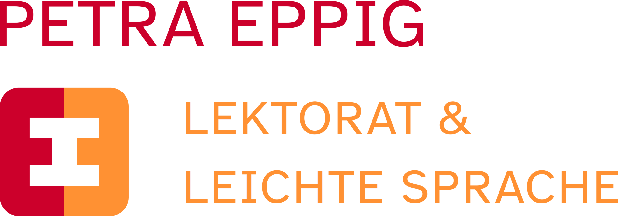 Logo von Petra Eppig, Lektorat und Leichte Sprache